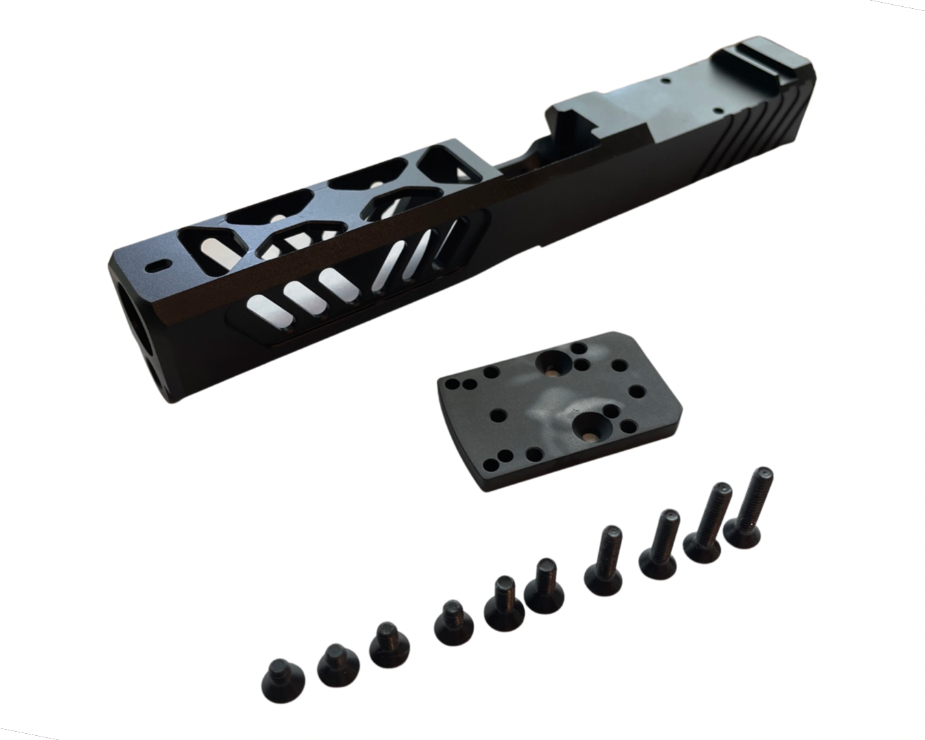 Glock 17 Slide Kit - Premium DLC Coated w/ RMR Plate & Screws